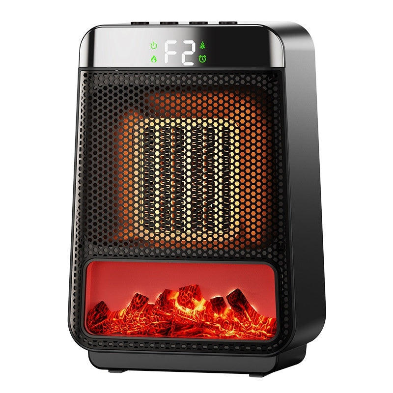 Fan Heater 3D Dynamic Flame Bathroom Home Heater 1500W Portable Household ECO Electric Heater PTC Fast Heating Shake Head Warmer - Bellarte Enchanté Fan Heater 3D Dynamic Flame Bathroom Home Heater 1500W Portable Household ECO Electric Heater PTC Fast Heating Shake Head Warmer